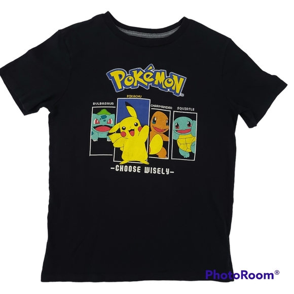 Old Navy Pokemon Shirt Youth XL (14-16) Black Choose Wisely - Picture 1 of 9